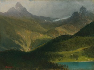 Berglandschap door Albert Bierstadt